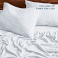thumbnail image 4 of Bare Home Washed Sheet Set - Premium 1800 Collection - Deep Pocket - 4 Piece - Full, White, 4 of 8
