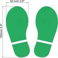thumbnail image 2 of PATIKIL 6x2.5" Footprint Sticker, 4 Pairs PVC Shoes Floor Decal Sign for Class Decor Stair Guide, Green, 2 of 6