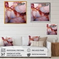 thumbnail image 4 of Designart "Essence of Gold and Pink Marble II" Abstract Framed Wall Art Decor - Modern Pink Abstract Marble Entryway Framed Wall Art, 4 of 6