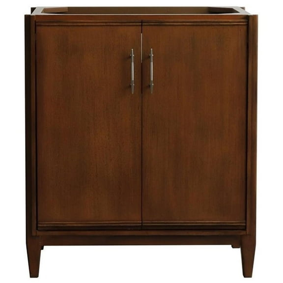 MCM 30" Single Sink Solid Wood Vanity in Walnut (Cabinet Only)