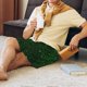 thumbnail image 5 of Fotbe Green Sparkling Pantalones Cortos de Pijama para Hombre, Ropa de Dormir, Pantalones de Pijama Cortos para Hombre-Small, 5 of 6