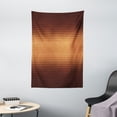 thumbnail image 1 of Checkered Tapestry, Grid Pattern with Vignette Effect Squares Abstract Mosaic Composition, Wall Hanging for Bedroom Living Room Dorm Decor, 40W X 60L Inches, Dark Brown and Orange, by Ambesonne, 1 of 2