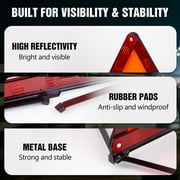 Car Emergency Roadside Kit, Safety Triangle Warning Kit 5 Packs with Foldable Reflective Road Triangles, Safety Vest and Gloves for Roadside Emergency