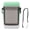 Green White, variant on YAHHU Premium Waterproof Plastic Cigarette Case Box Holder with Lanyard Rope, Transparent Moisture-Proof Storage Container for Everyday Travel Use, Holds 20 Cigarettes, Reliable Secure Closure, Black