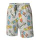 thumbnail image 4 of Balery Skateboard Traje de Baño Estilo Hawaiano para Hombre, Shorts de Secado Rápido con Bolsillos-Medium, 4 of 6