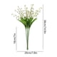 thumbnail image 3 of Ramo artificial de orquídeas Flores artificiales de plástico verde de 6 tallos 15 pulgadas • Aspecto realista de lirio del valle • Decoración de jarrones para la decoración del hogar para bodas, 3 of 6