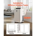 thumbnail image 3 of VEVOR Portable Air Conditioner, 14000 BTU ASHRAE (9800 BTU SACC) 4-in-1 Standing Cooling Ac Unit, LED Touch Panel & Remote Control, 24h Timer, Cooling, Dehumidifier, Fan, Sleep Mode for Room Indoor, 3 of 9
