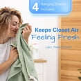 thumbnail image 3 of DRY&DRY UP Hanging Moisture Absorber for Closet & Wardrobe, Closet Dehumidifier Sheets for Clothes Storage, Warm Sweet Floral Osmanthus Scent, Humidity Control, 4 Sheets, 3 of 4