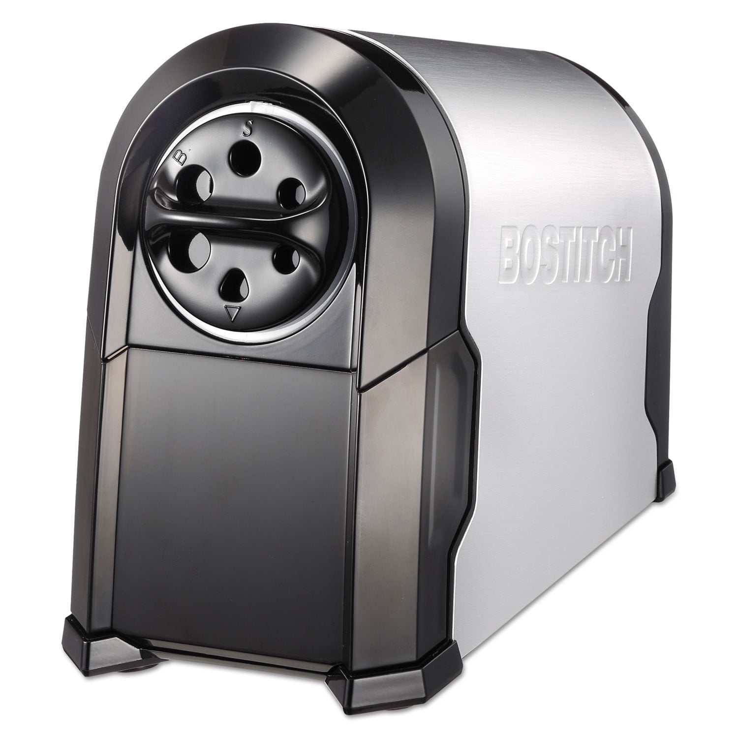 Stanley Bostitch Super Pro Glow Commercial Electric Pencil Sharpener, Ac-powered, 6.13" X 10.63" X 9", Black/silver