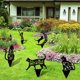 thumbnail image 5 of Decoración de jardín de gatos de 3 piezas, estatuas de gato negro de metal, estatua hueca de arte de césped, para jardines, césped, caminos de tierra JM, 5 of 5