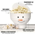 thumbnail image 4 of Zulay Kitchen Large Microwave Popcorn Maker BPA Free Silicone Popcorn Popper Collapsible Snowman White, 4 of 6