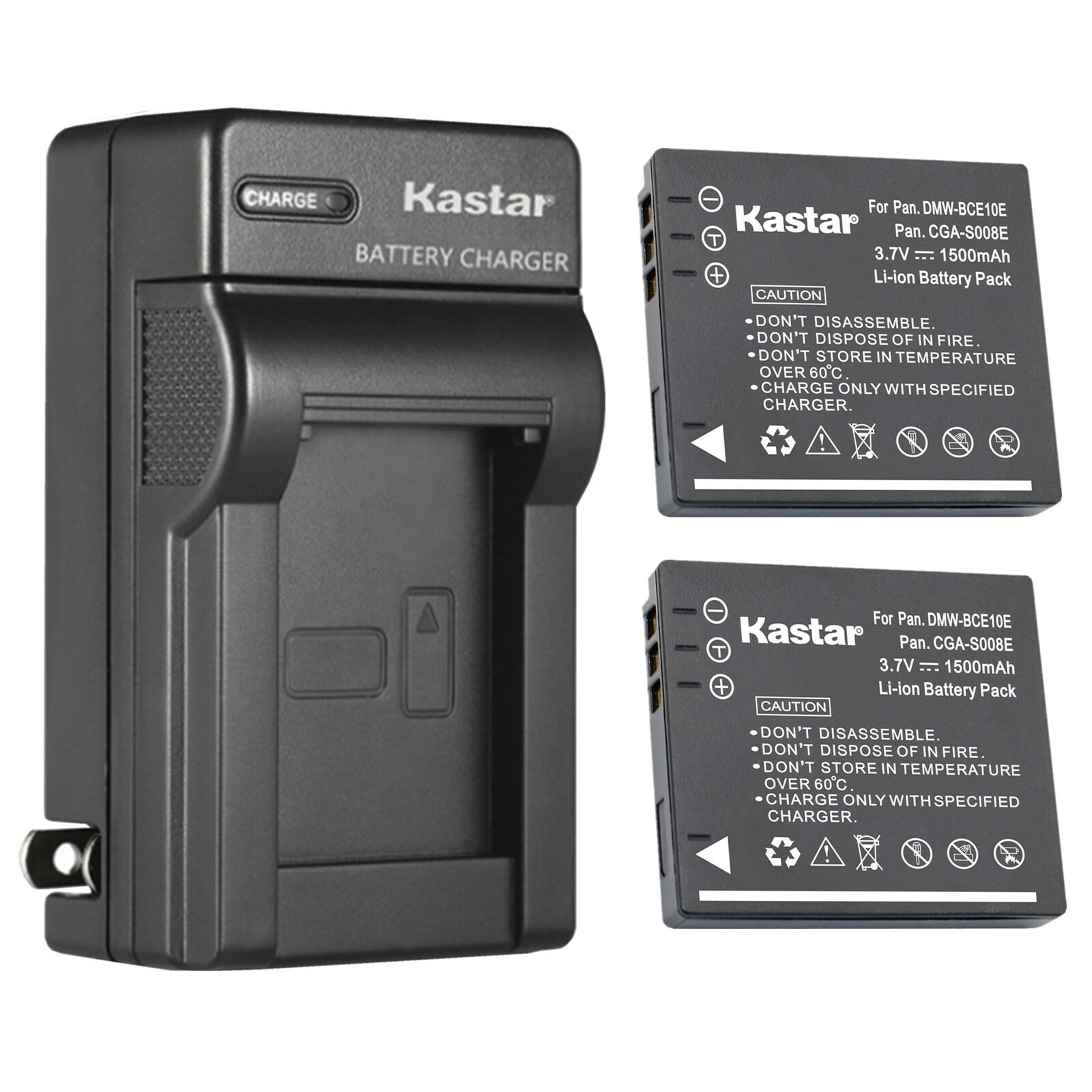 Kastar 2-Pack Battery and AC Wall Charger Replacement for Ricoh DB-70 Battery Ricoh BJ-7 Charger RICOH CX1 CX2 Caplio R6 Caplio R7 Caplio R8 Caplio R10 Cameras