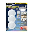 thumbnail image 1 of Bell + Howell Bionic Puck Lights 3 pack Color Changing LED with Remote Control Battery Operated, 1 of 7