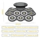 thumbnail image 5 of Juego de Batería Electrónica Portátil Enrollable, Bateria Musical con 7 Almohadillas para Orejas de Batería, 2 Pedales, Negro, 5 of 8