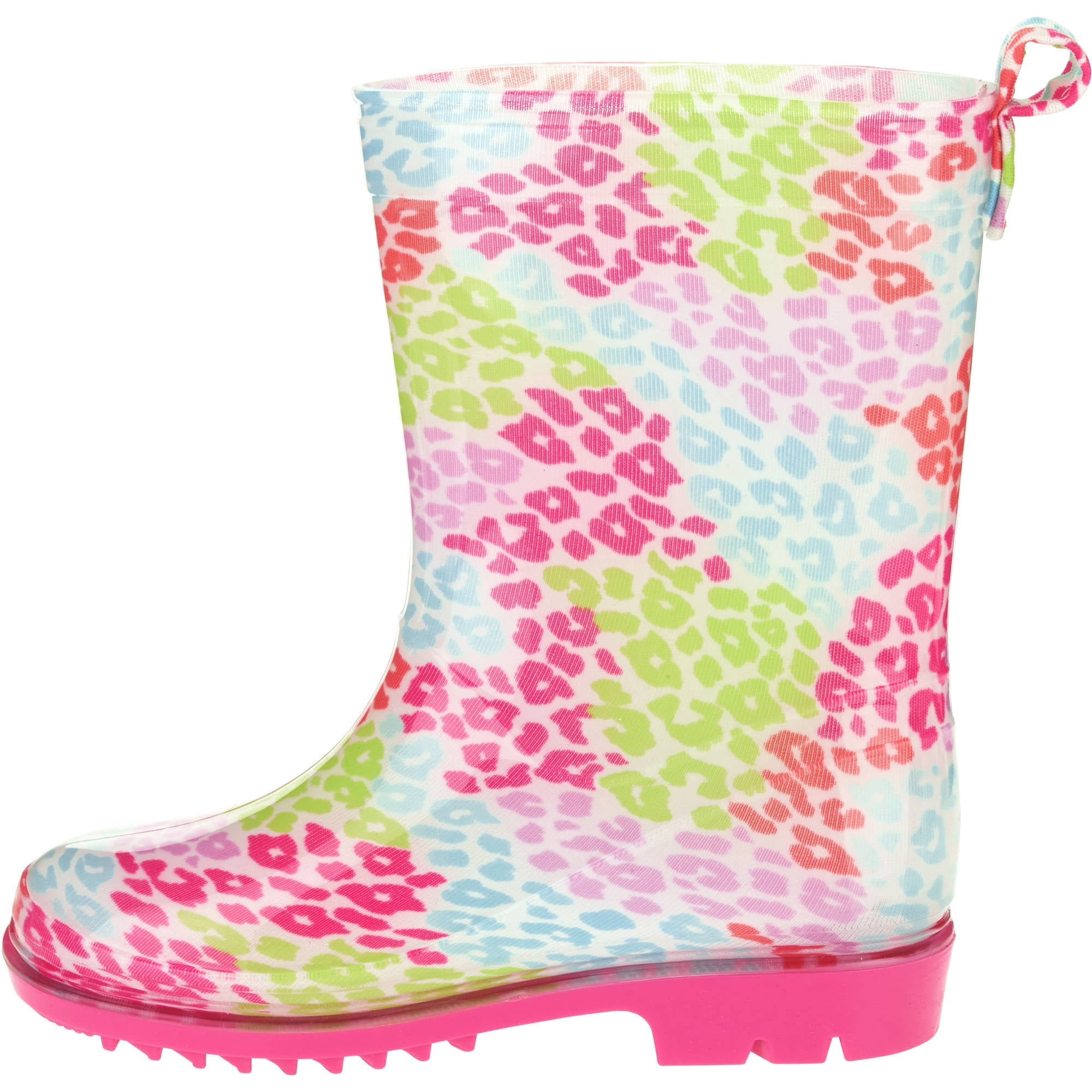 Pebble Leopard Printed Toddler Girls' Jelly Rain Boots