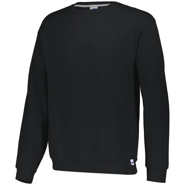 Russell Athletic Dri Power Chandail en Molleton à Col Rond, L, Noir