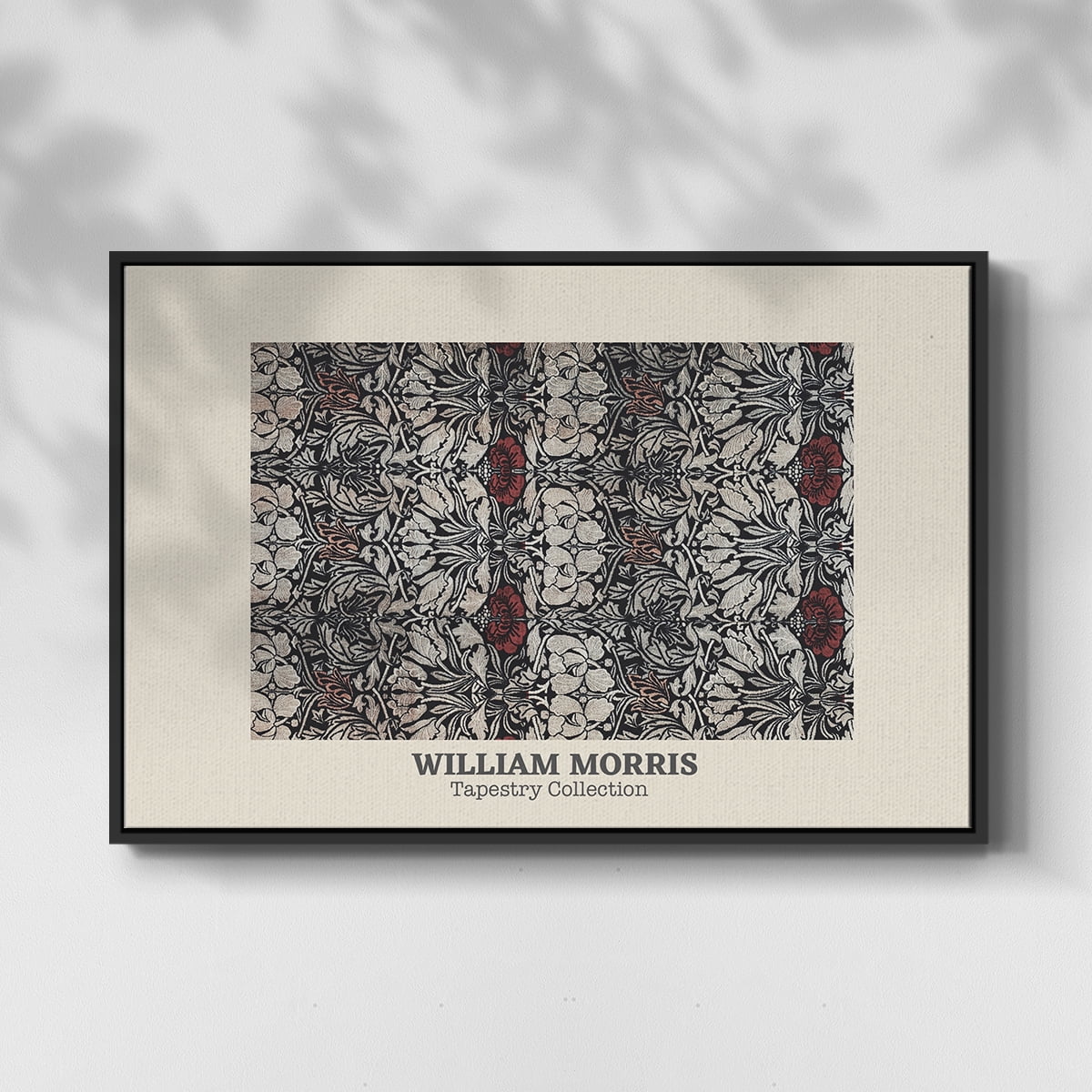 Vintage Abstract Print-XXXVIII Framed in Black Wood Gallery Wrapped Canvas 25 in. x 37 in.