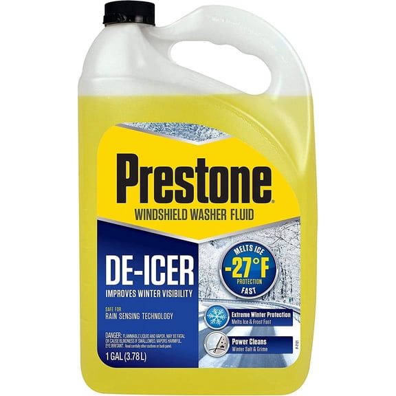 P-restone Wash Windshield Washer Fluid, Helps Repel Rain, Improves Driving Visibility, 6 Gallon (AS253 De-Icer/Winter Washer Fluid)