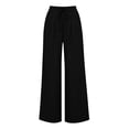 thumbnail image 6 of Plus Size Pants for Women Wide Leg High Waisted Casual Oversized Pants Women with Pockets S-3XL, 6 of 7