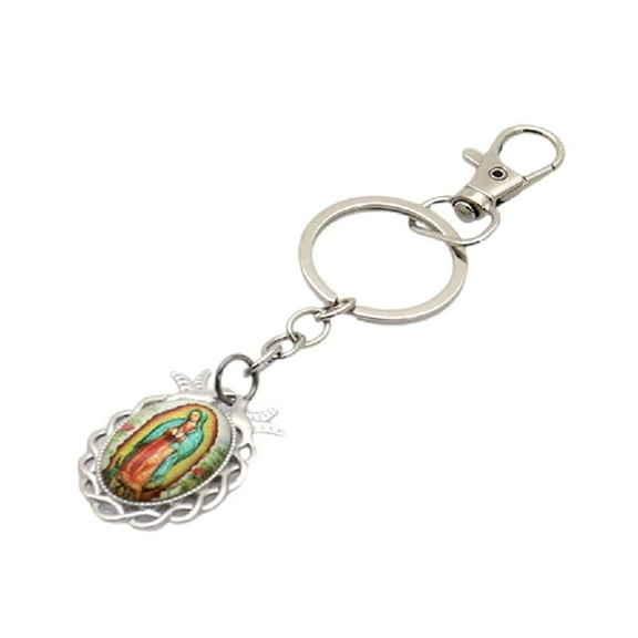 CIYISON Our Lady of Guadalupe Keychains Christian Religious Present Key Jewelry