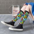 thumbnail image 3 of Lsque Mario Printed Crew Socks Men's Women's LightWeight Thin Casual Calf Socks ,Knee High Socks,Cotton Socks, 3 of 9
