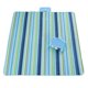 thumbnail image 1 of Alfombra de picnic a prueba de humedad de tela Oxford de 200 x 195 cm con rayas verde militar, 1 of 4