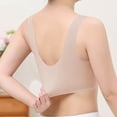 thumbnail image 4 of Womens Everyday Bras, Daisy Bras for Older Women Front Closure, Seamless Full Coverage Daisy Bra for Seniors, Daily Comfort Breathable No Underwire Bra M-2XL, 4 of 7