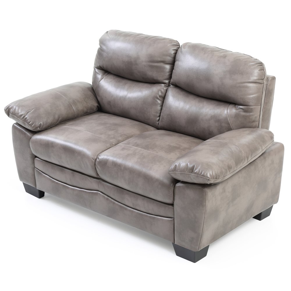 Glory Furniture Marta Loveseat in Gray Color