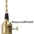 thumbnail image 3 of Claxy 9" Gold Pendant Light with Aqua Blue Cone Metal Shade, 3 of 7