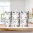 thumbnail image 2 of 20oz elephant Tumbler with Handle Everyday Travel Car Home Cup Great Anniversary Easter Gift for elephant Lovers Women Men, 2 of 6