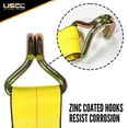 thumbnail image 7 of 4" x 20' Yellow Ratchet Strap w/ Wire Hooks, 7 of 7