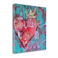 thumbnail image 2 of Tangletown Art, 30 x 30 "Believe in Love " by Denise Braun, Gallery Wrap Canvas, 2 of 3