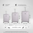 thumbnail image 2 of WINGOMART Ensemble de Bagages 3 Pcs Léger Durable PC+ABS Rigide, Roues Doubles Pivotantes, Cadenas TSA - 20 Po/24 Po/28 Po, 2 of 6