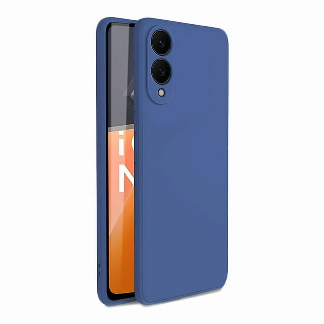 PANDACO Étui Coquille Souple Mat Bleu Marine pour Samsung Galaxy S25 Edge