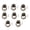 Bronze, variant on 8PCS Ring Pull Handle Cabinet Knob Drawer Dresser Cupboard Drop Zinc Alloy Black