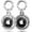 Translucent Black + Transparent, variant on 2 Pack IPX8 Waterproof AirTag Case with Keychain​ - Secure Tracker Cover Compatible with Apple AirTag for Luggage, Keys, Pet Collars
