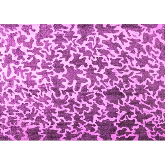 Ahgly Company Indoor Rectangle Abstract Pink Contemporary Area Rugs, 5' x 8'