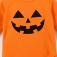 thumbnail image 4 of JLMSPLWG Big Brother Little Sister Outfits Baby Boy Outfits Newborn Halloween Onesie Long Sleeve Onesies Boy 10-12 Girls Outfits Onesie Baby Girl, Orange 0-3 Months, 4 of 6