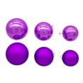 thumbnail image 4 of Kurt S. Adler Shiny and Matte Purple Balls, 20 Piece Ornament Set, 60-80MM, 4 of 4