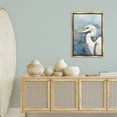 thumbnail image 3 of Stupell Industries Beach Bird on Blue Animals & Insects Painting Gold Floater Framed Canvas Art Print Wall Art, 21 x 31, 3 of 10