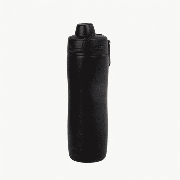 Athletic Works 24 oz Black Double Wall Stainless Steel Bottle