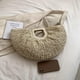 thumbnail image 5 of Bolso Mano Paja Hecho A para Mujer Muñeca Diario Gran Capacidad (Beige), 5 of 6