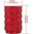 thumbnail image 2 of LLC Embouts de Soupape de Pneu Rond Rouge pour Véhicules et Motos - Capuchons Anti-Poussière de Roue, 2 of 5