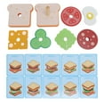 thumbnail image 3 of Fast Food Cooking Play Set Wooden Pretend Play Toy Cultivate Imagination Composite Wood Improve Coordination Skill Cute Shape Educational For Home ANGGREK Juguetes, 3 of 8