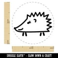thumbnail image 2 of Happy Hedgehog Doodle Self-Inking Rubber Stamp Ink Stamper - Orange Ink - Medium 1 Inch, 2 of 7