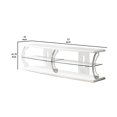thumbnail image 4 of Benjara 72" Wooden TV Stand With Spacious Glass Shelf-Color:White and Clear, 4 of 4