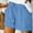 Sky Blue, variant on Hvot&aat Women's Plus Size Summer Shorts Comfy Loose Drawstring Elastic Waist Ladies Casual Shorts with Pockets