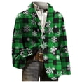 thumbnail image 7 of Mifsaly Mens Christmas Blazer Jacket Plus Size Corduroy Sport Coats 2025 Xmas Sequin Print Button Down Lapel Suit Jackets Snowflake Santa Coat with Pockets Festival Dinner Party Winter Outerwear, 7 of 7