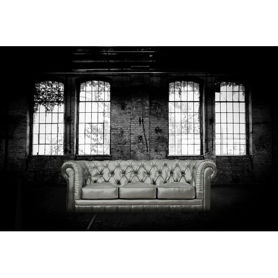 Tov Furniture Zahara Silver Leather Sofa