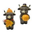 thumbnail image 3 of 2 Estatuas de de las Tierras Altas Otoñales con Calabaza, Gnomos de Arce y Centro de Mesa Moderno. Figura de para Halloween, Ideal para Esta, 3 of 9